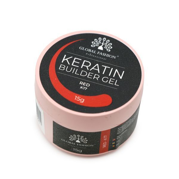 KERATIN BUILDER GEL, K17, Global Fashion, 15 g 26288 фото
