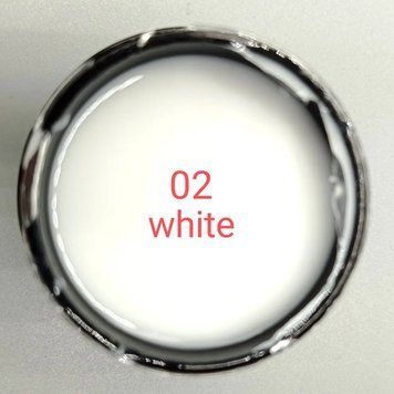 Гель для нарощування нігтів Queen Nails No 02 White 30 г 2970678268 фото