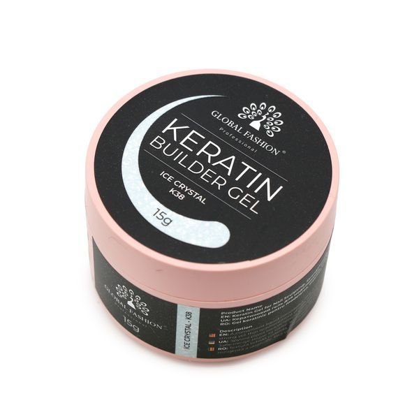 KERATIN BUILDER GEL, K38, Global Fashion, 15 g 26315 фото