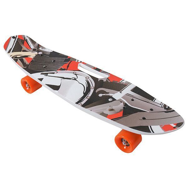 Скейт PennyBoard, 63х17cm, ручка, 5 видів, PU 60х45мм. 3142D фото