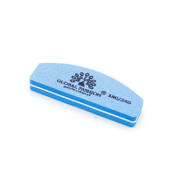Nail file Global Fashion 180/240 (blue) 16110 фото