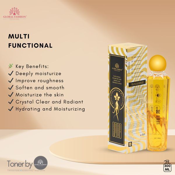 Відновлювальний тонік з женьшенем, Global Fashion, Ginseng Water, 300 мл 25710 фото