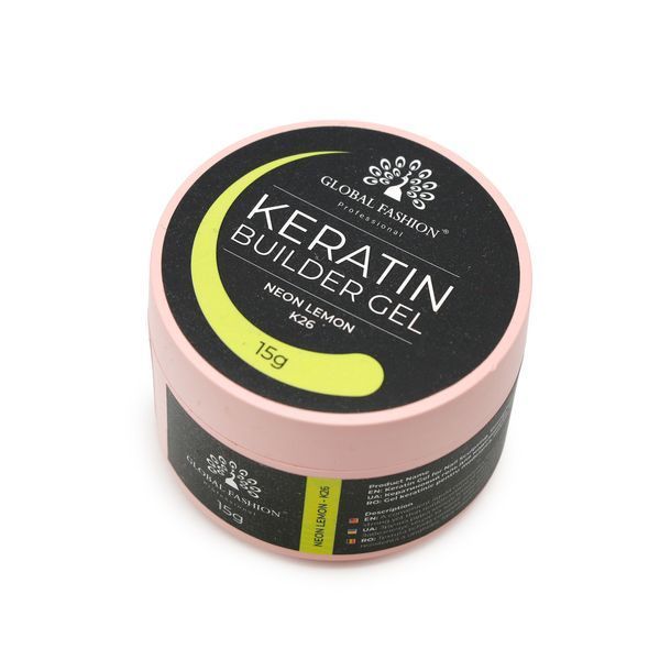 KERATIN BUILDER GEL, K26, Global Fashion, 15 g 26299 фото