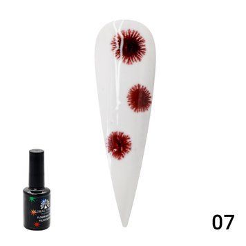 Гель лак Flowers Ball Global Fashion, с эффектом растекания (по мокрому), 10 мл 07 11362 фото