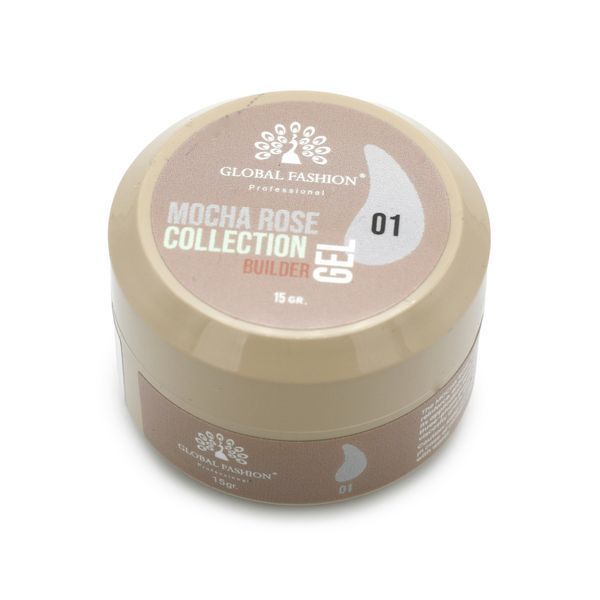 Гель для моделювання нігтів 15 г, Mocha Rose Builder Gel 01 26063 фото