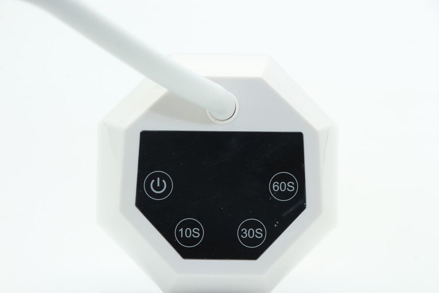 Лампа BM-19 гибкая на аккумуляторе для сушки ногтей UV+LED с дисплеем мощностью 27 W, белая 26910 фото