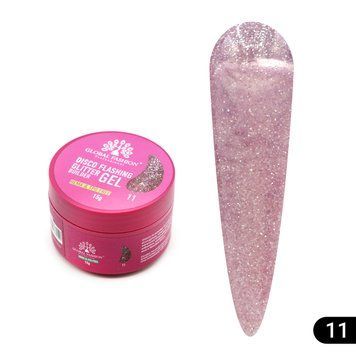 Гель для моделювання нігтів 15 г, Disco Flashing Glitter Builder gel, #11 26800 фото