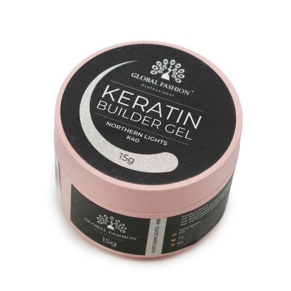 KERATIN BUILDER GEL, K40, Global Fashion, 15 g 26318 фото