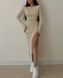 Плаття жіноче рубчик RAZ-281 (42 - 46 р.) Бежеве RAZ-281 фото 4