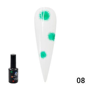 Гель лак Flowers Ball Global Fashion, с эффектом растекания (по мокрому), 10 мл 08 11363 фото