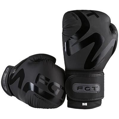 Боксерські рукавички FGT collection 3035, Flex, 10oz, чорний, нашивка на манжеті FT3035/10 фото