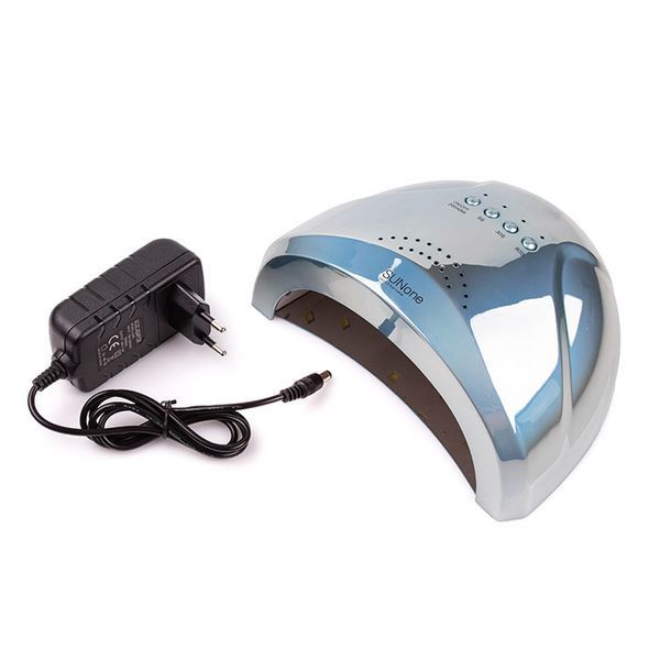 LED+UV Лампа SUN One 48W Mirror (дзеркально-блакитна) 2970676330 фото