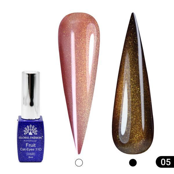 Cats Eye Gel Lacquer Fruit 11D, 8 ml, 05 25430 фото