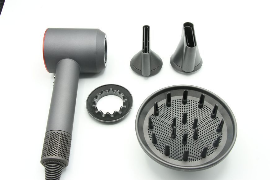 Фен для волосся Super Hair Dryer 1600 Вт із захистом від перегріву, іонізацією повітря та магнітними насадками 26904 фото