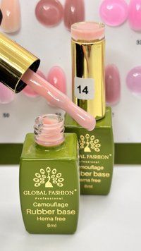 Камуфлирующая база для ногтей, Hema free 14, 8 мл 23805 фото