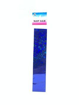 Наклейка для нігтів Blue glass Синій колір 15048 фото