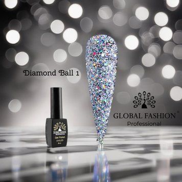 Гель-лак Diamond Ball Global Fashion 8 мл, 001 11595 фото