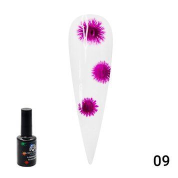 Гель лак Flowers Ball Global Fashion, с эффектом растекания (по мокрому), 10 мл 09 11364 фото
