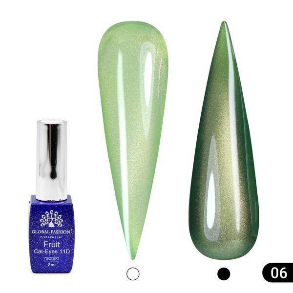 Cats Eye Gel Lacquer Fruit 11D, 8 ml, 06 25431 фото