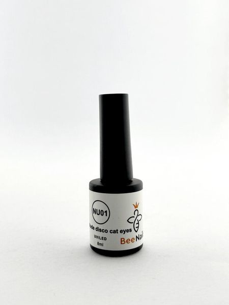 Гель-лак для нігтів Nude Disco Cat Eyes Bee Nails, 8 мл, NU01 25480 фото