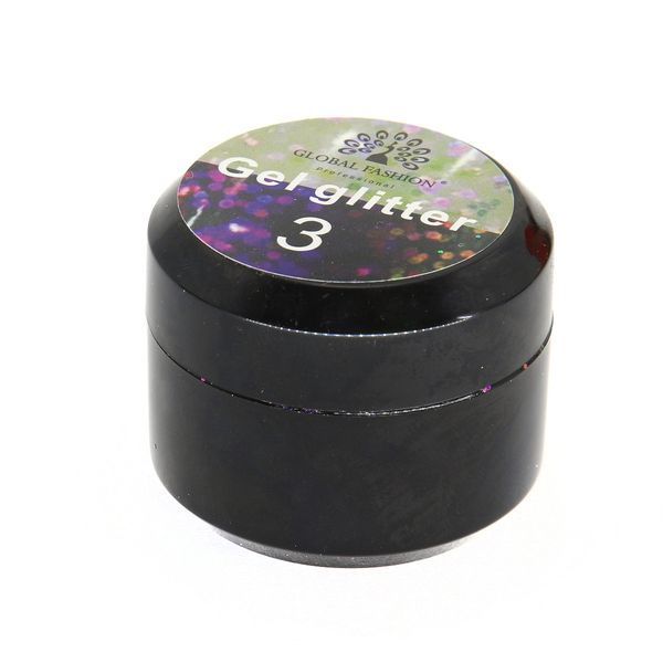 Гліттер гель хамелеон Global Fashion 5 гр, Glitter gel 03 6106 фото