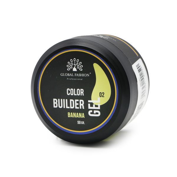 Гель для моделювання нігтів 50 г, Color Builder Gel 02- Banana 26251 фото