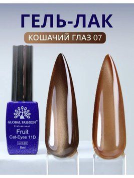 Cats Eye Gel Lacquer Fruit 11D, 8 ml, 07 25432 фото