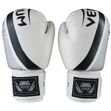 Боксерські рукавички Venum, DX-55, 10 oz, білий-срібло VM55-10WS фото