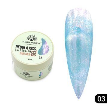 Гель для моделювання нігтів 15 г, Nebula Kiss Builder Gel 03 26215 фото
