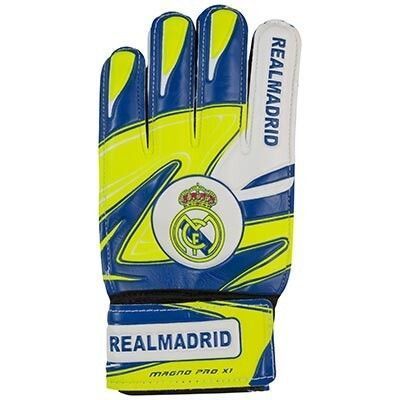 Воротарські рукавиці Latex Foam REALMADRID, синьо-жовтий/зелений, розмір 6 GGLG-RM16 фото