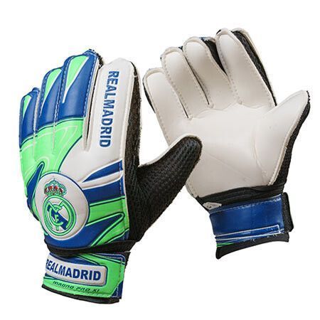 Воротарські рукавиці Latex Foam REALMADRID, синьо-жовтий/зелений, розмір 6 GGLG-RM16 фото
