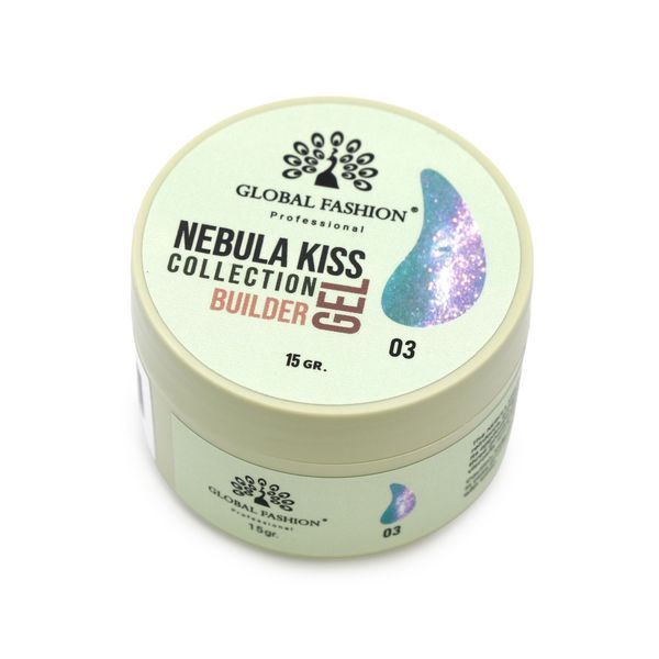 Гель для моделювання нігтів 15 г, Nebula Kiss Builder Gel 03 26215 фото