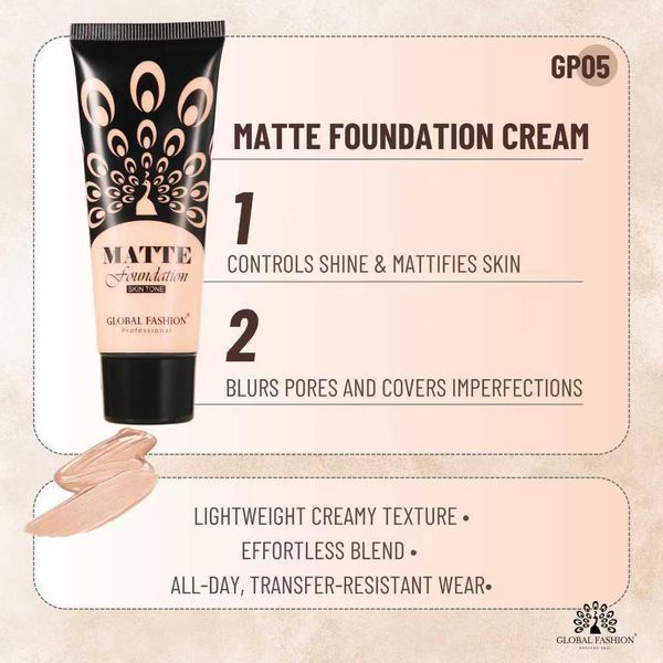 Тональна основа, Matte Foundation Global Fashion, GP05, Caramel 24958 фото