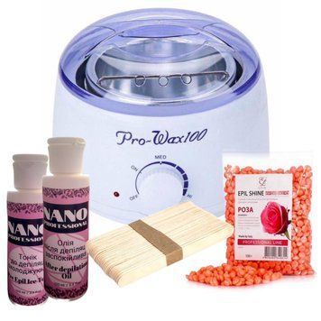 Набір для депіляції з каструванням Pro Wax 100 White 2970678440 фото