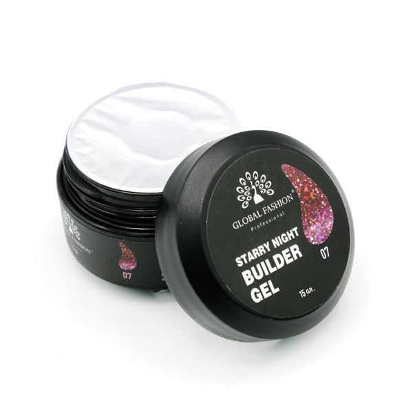 Гель Starry Night 07 для моделювання нігтів, 15 г 20603 фото