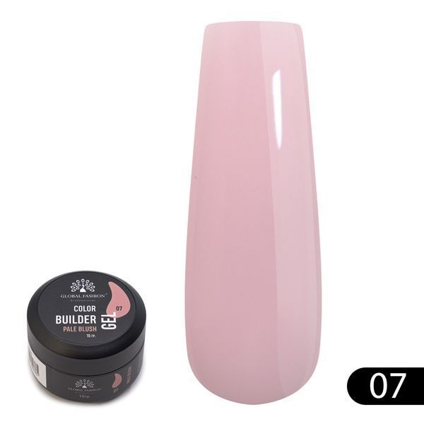 Gel for modeling nails 15 g, Color Builder Gel 07- Pale blush 19783 фото
