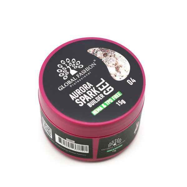 Гель для моделювання нігтів 15 гр, Aurora Spark Builder gel 04 26830 фото