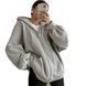 Худи женский трёхнитка на флисе RAZ-723 (42 - 48 р) Серый RAZ-723 фото 1