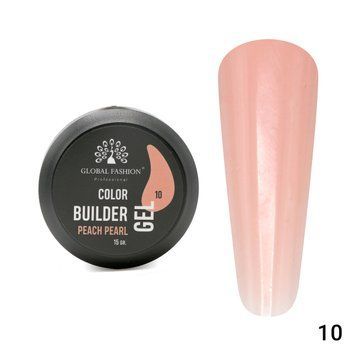Gel for modeling nails 15 g, Color Builder Gel 10- Peach pearl 19786 фото