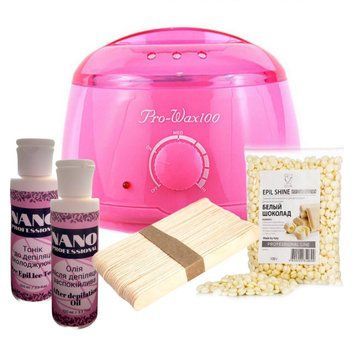 Набір для депіляції з каструванням Pro Wax 100 Pink 2970678441 фото