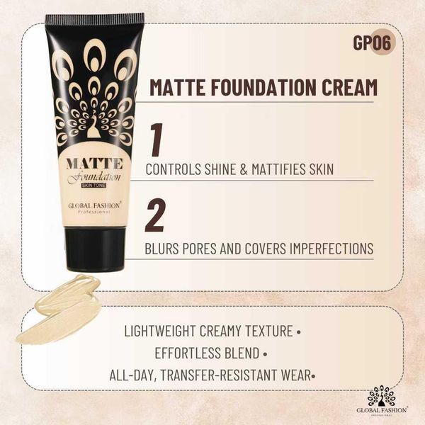 Тональна основа, Matte Foundation Global Fashion, GP06, Toffee 24959 фото