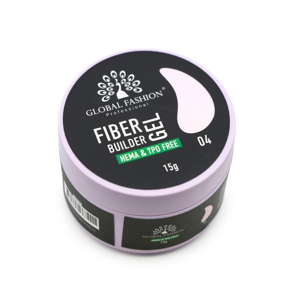 Гель для моделювання нігтів 15 г, Fiber Builder Gel, #04 26089 фото