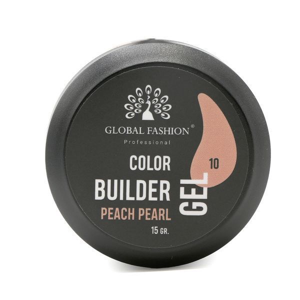 Gel for modeling nails 15 g, Color Builder Gel 10- Peach pearl 19786 фото