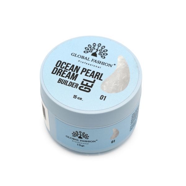 Гель для моделирования ногтей 15 г, Ocean Pearl Dream Builder Gel 01 26203 фото