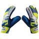 Воротарські рукавиці Latex Foam REALMADRID, синьо-жовтий/зелений, розмір 8 GGLG-RM18 фото 1