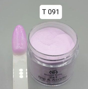 Діп пудра Queen Nails Т 091, 30 г 2970678495 фото