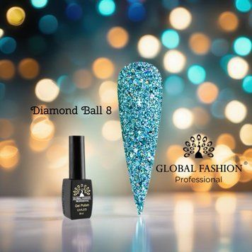Гель лак Diamond Ball Global Fashion 8 мл, 008 11602 фото