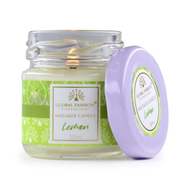 Массажная свеча Global Fashion, 30 ml, Lemon 22064 фото