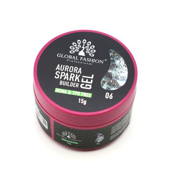 Гель для моделирования ногтей 15 гр, Aurora Spark Builder gel 06 26832 фото