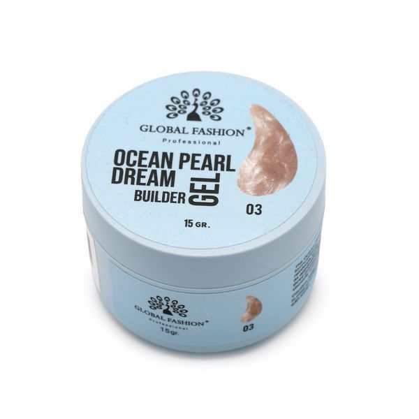 Гель для моделювання нігтів 15 г, Ocean Pearl Dream Builder Gel 03 26205 фото